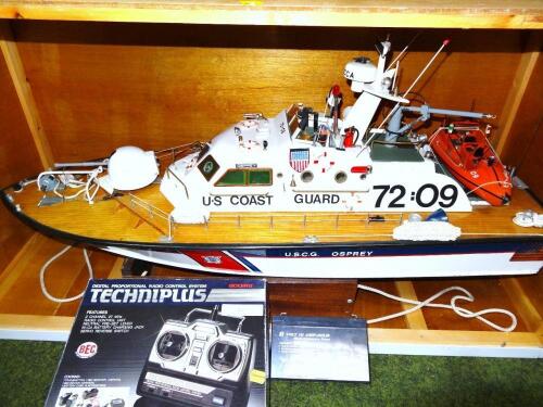 A model US coast guard Osprey 72:09 boat