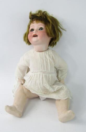 A Heubach Koppelsdoof bisque head doll