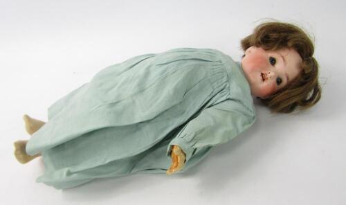 A Heubach bisque head doll