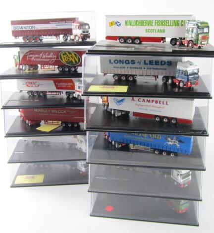 Oxford die cast models of container lorries