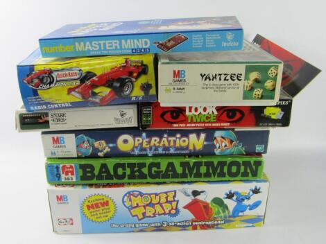 Board games including Operation and Mouse Trap