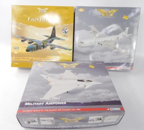 A Corgi Aviation Archive Military Air Power scale model of a Eurofighter Typhoon F2 AA36401