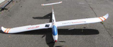 A polystyrene remote controlled plane