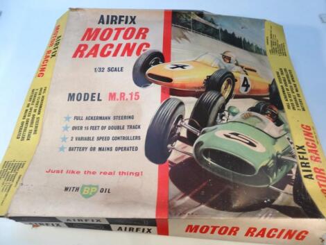 An Airfix motor racing MR15 model set