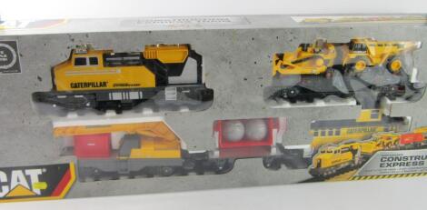 A CAT motorized construction Express Train set