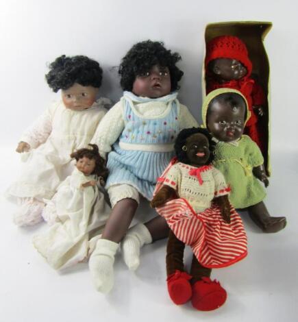 A black rosebud doll