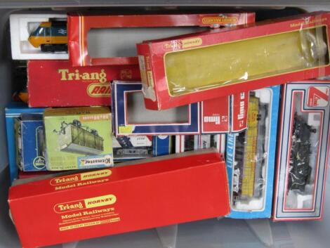 Hornby OO-gauge locomotives and a selection of rolling stock