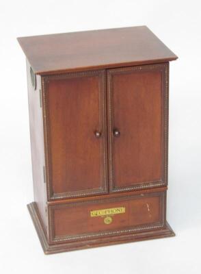 An early 20thC BBC Geophone mahogany cabinet