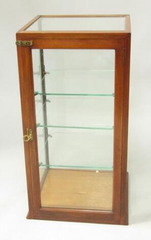 A mahogany shop display case