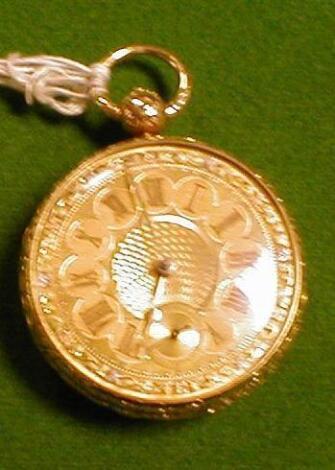 An 18ct gold cased open face pocket watch