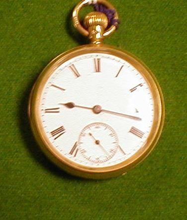 An 18ct gold open face pocket watch