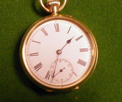 An 18ct gold open face pocket watch