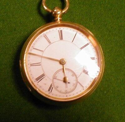 An 18ct gold open face pocket watch