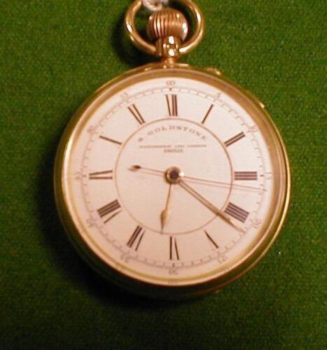 An 18ct gold open face pocket watch