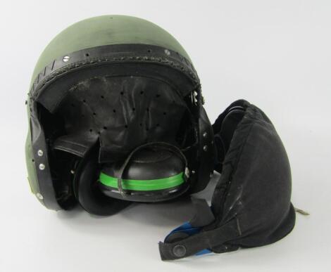 A MK4D medium military flying helmet with goggles