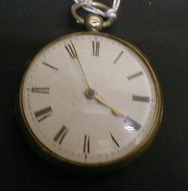 An open face pocket watch