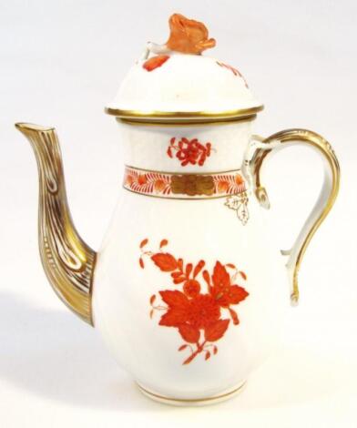 A 20thC Herend Of Hungary coffee pot