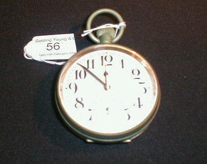 A base metal cased Goliath pocket watch