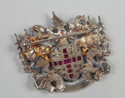 A coat of arms brooch for the City of London - 2