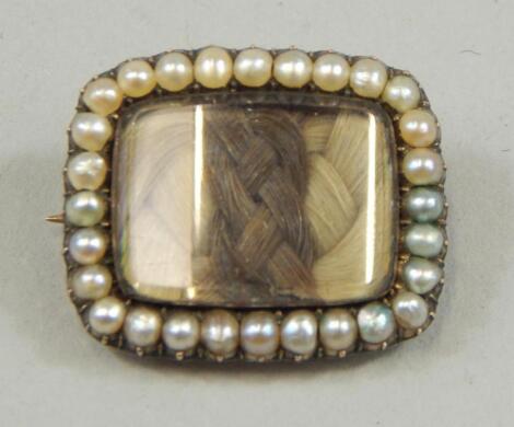 A Victorian memorial brooch