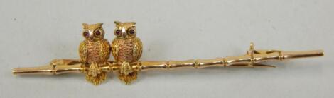 A bar brooch