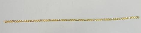 An 18ct gold (import) brickette style necklace