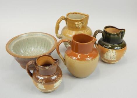 Five items of 19thC and later stoneware