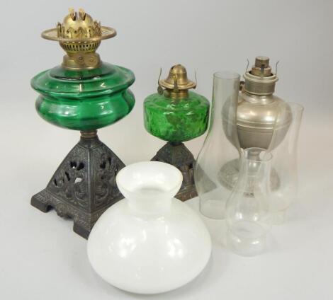 Various oil lamps