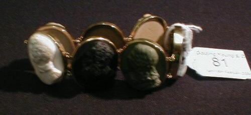 A lava cameo bracelet