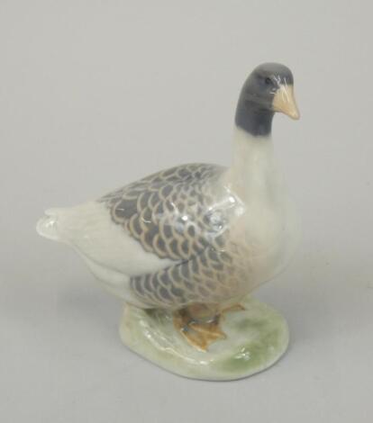 A Royal Copenhagen figure of a goose