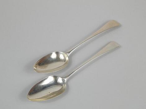 A George III silver Old English pattern tablespoon