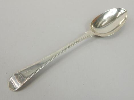 A George III silver Old English pattern tablespoon