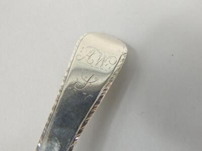 A George III silver Old English pattern tablespoon - 2