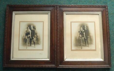 A pair of late 19th-early 20thC photographs