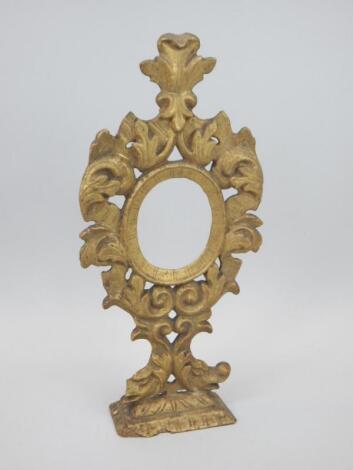 A late 18th-early 19thC Continental gilt wood frame