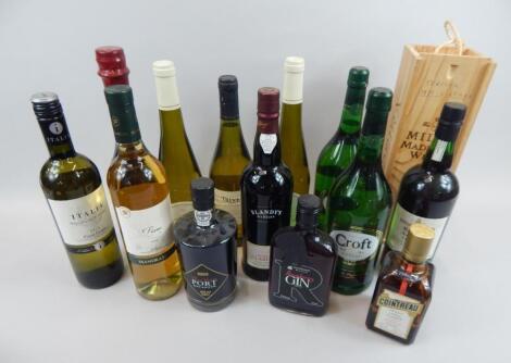 A quantity of wines and spirits