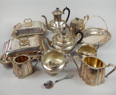 A large quantity of silver plate