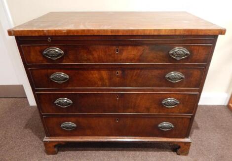 A George III mahogany chest of drawers