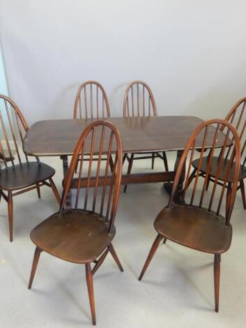 A mid oak Ercol kitchen type table