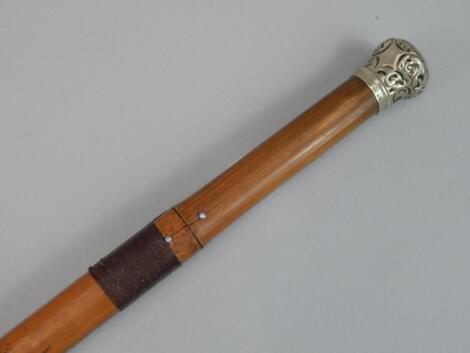 An early 20thC cane Koshe stick