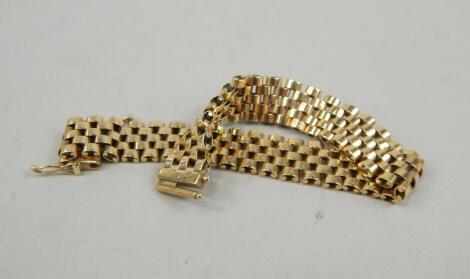 A 9ct gold meshwork bracelet