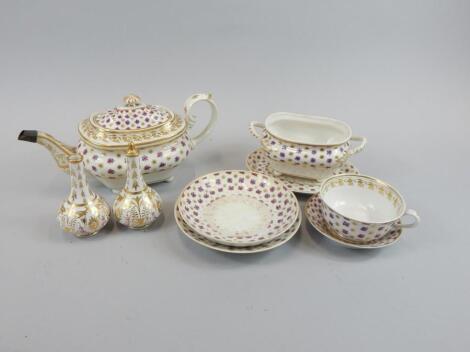 Various items of English porcelain