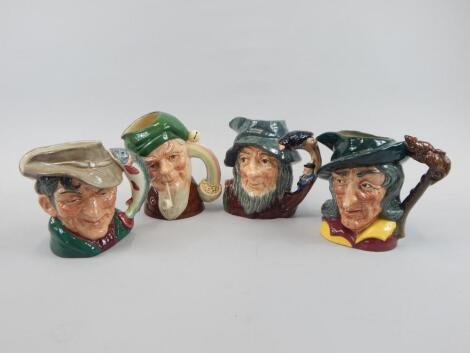 A set of four Royal Doulton large character jugs