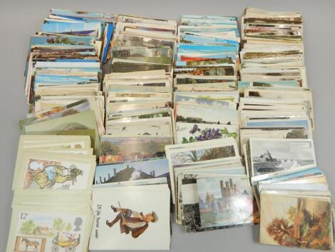 Various early 20thC and later postcards