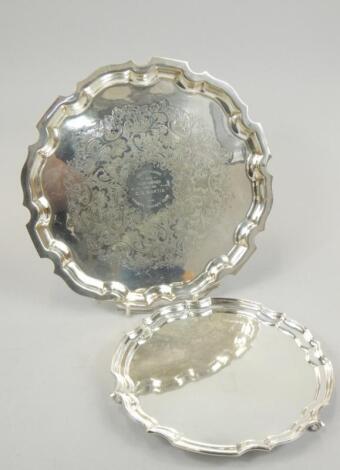 Elizabeth II silver waiter