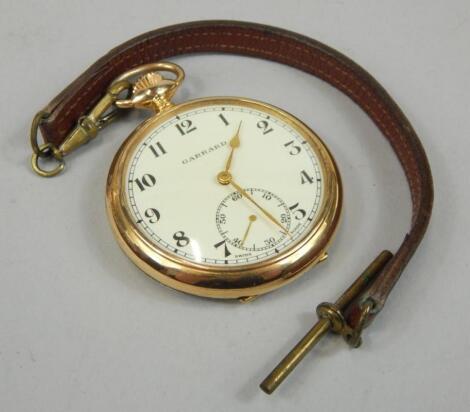 A 20thC gentleman's gold plated open face pocket watch