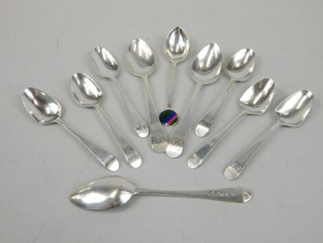 Various George V and other silver teaspoons