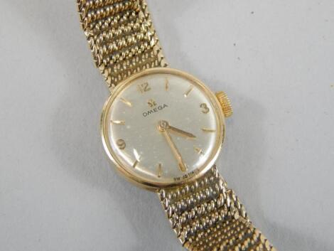 A 9ct gold ladies Omega wristwatch