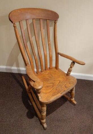 A 19thC Windsor rocking chair