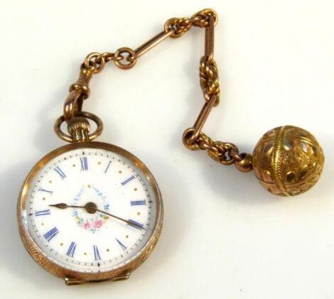 A ladies fob watch